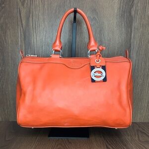 🔥🔥🔥Longchamp Orange Leather Bag with Silver Detail🔥🔥🔥 Read Description